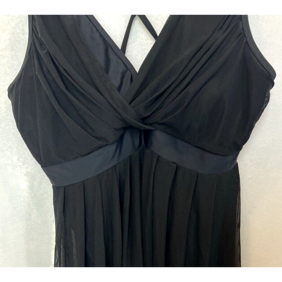 Womens Y2K Sheer Babydoll Tank Top Size L Whimsigoth Dark Fairy Grunge Witchy - Picture 9 of 16